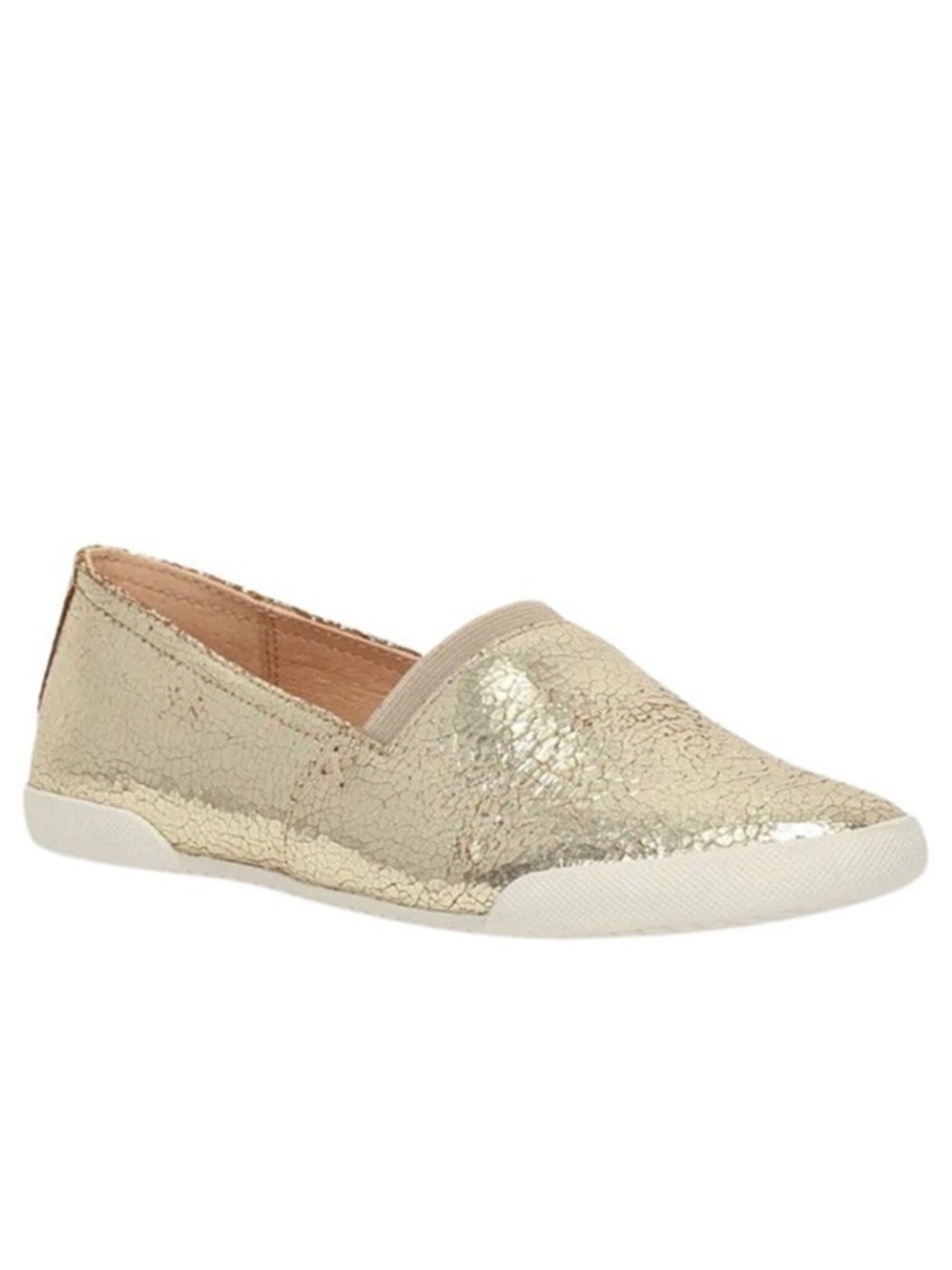 MFrye Melanie Metallic Gold Slip On Ballet Flats